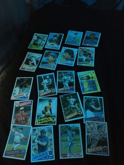 Baseball and football ball cards