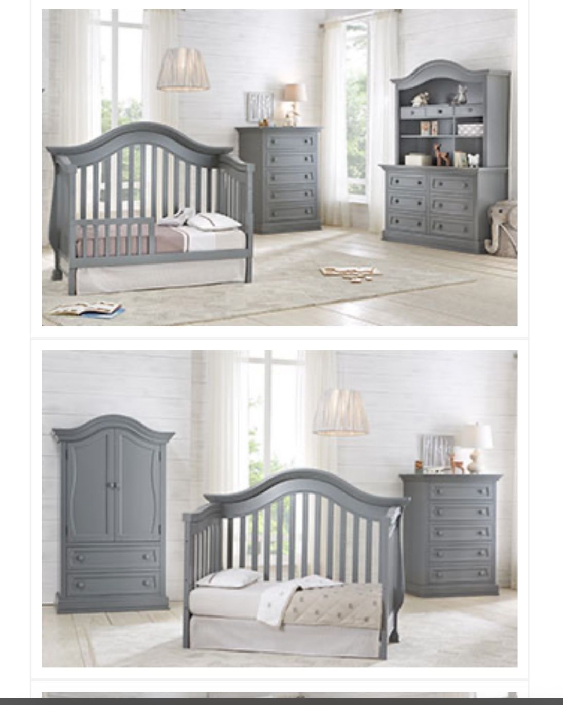 Davenport Appleseed Crib toddler conversion rails