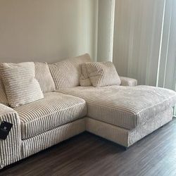 2PC Sectional Chaise Couch 
