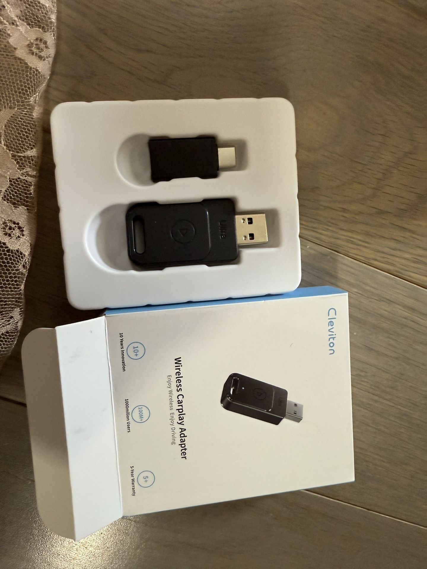 for Apple Carplay Wireless Adapter, 3X Fast Auto-Connect, No Latency, Plug and Play, Bluetooth 5.3 & WiFi 6, 2025 Mini Car Play Dongle for iPhone 5~16