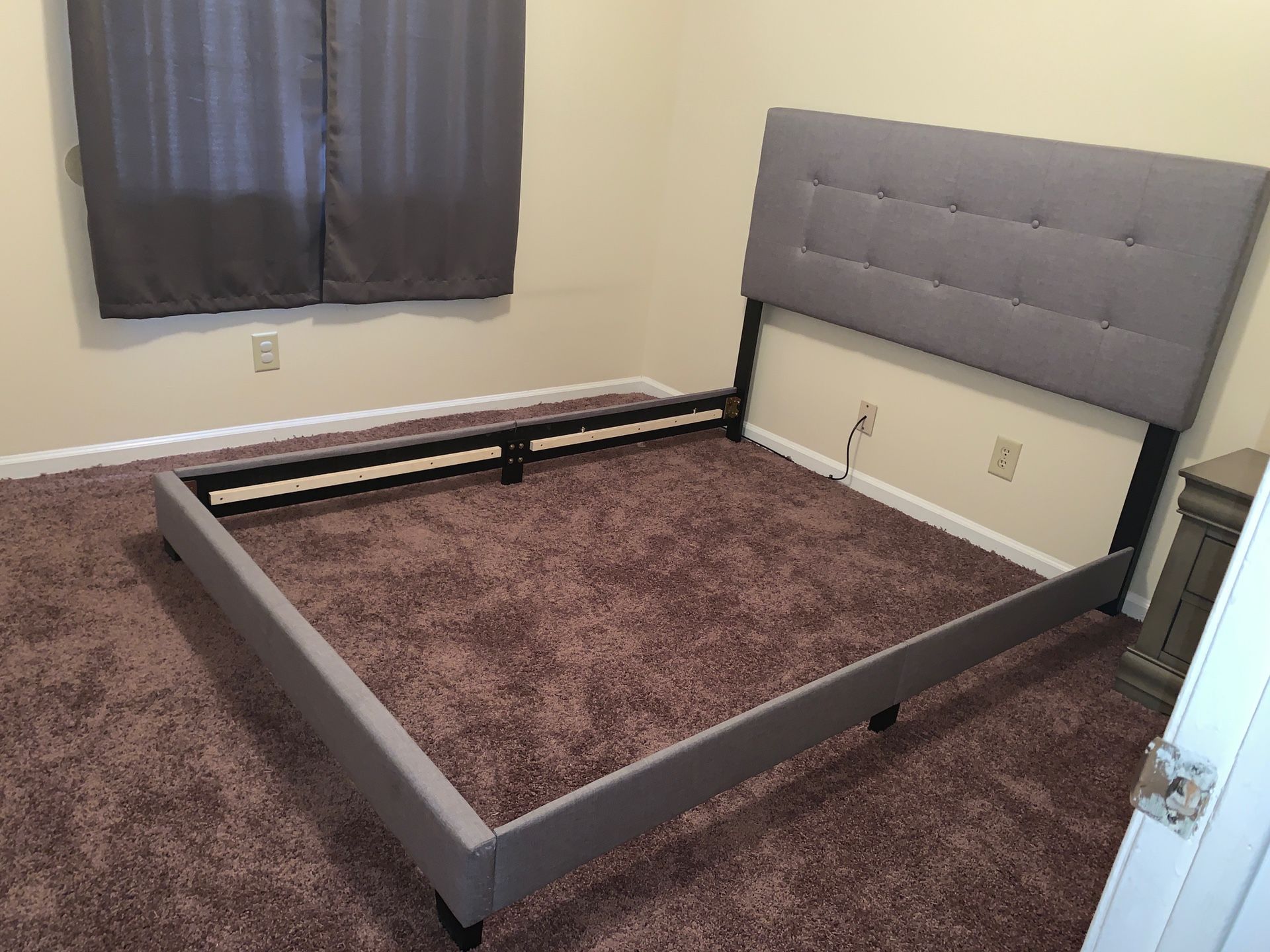Queen Bed Frame and Night Stand