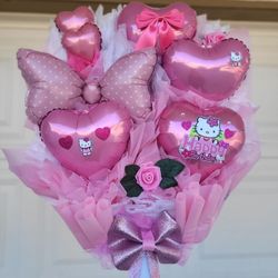 Hello Kitty Balloon Bouquet Ready For Pick Up Or Delivery! 🎀💐🎈