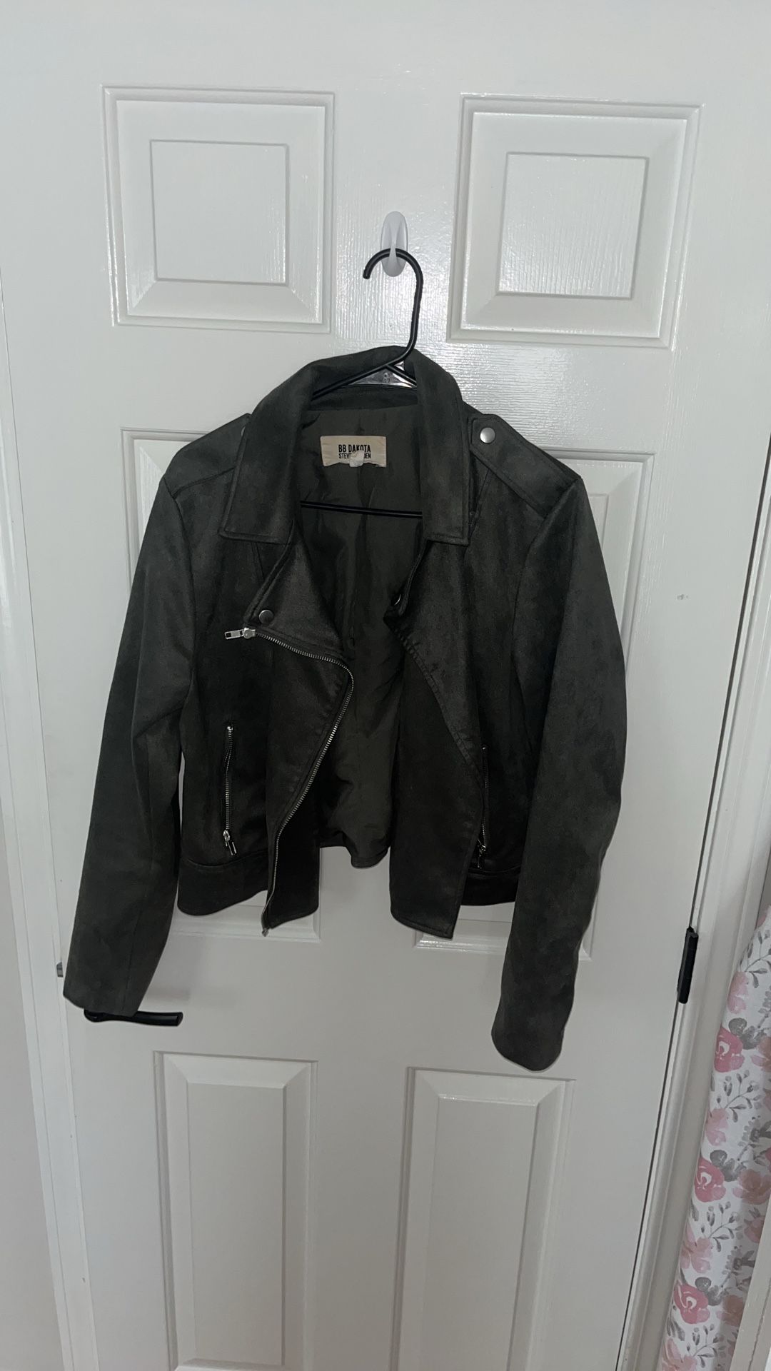 Forest Green Steve Madden Moto Jacket - Size XL