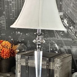 Crystal Lamp 25 1/2” Tall