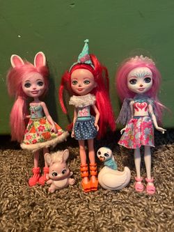 3 Enchantimals Dolls