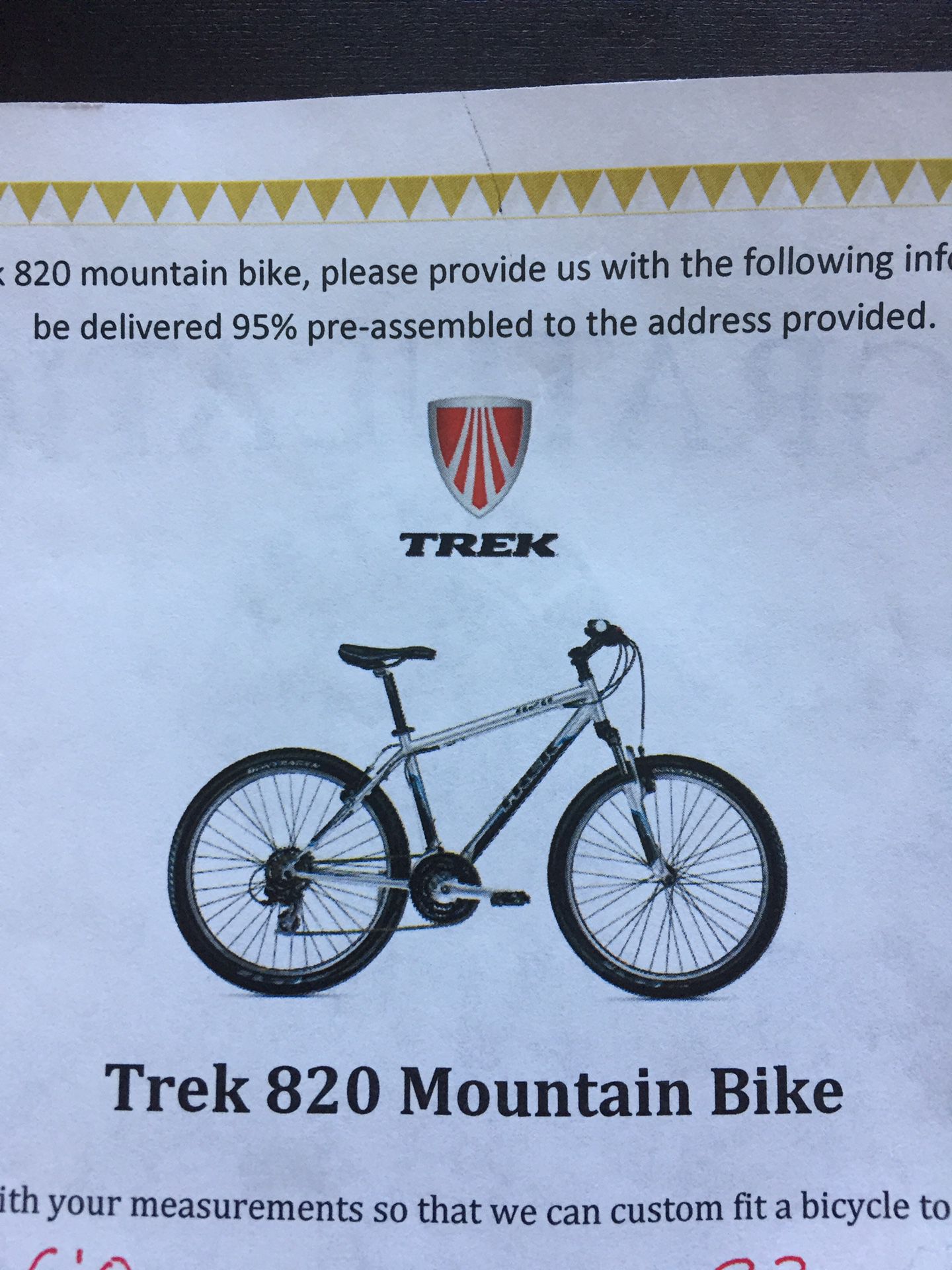 Trek 820 Unisex Mountain Bike