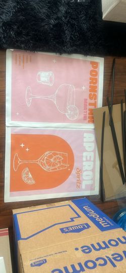 Drink posters with frame
