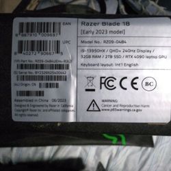 Razer Blade 18 Gaming Laptop 2023