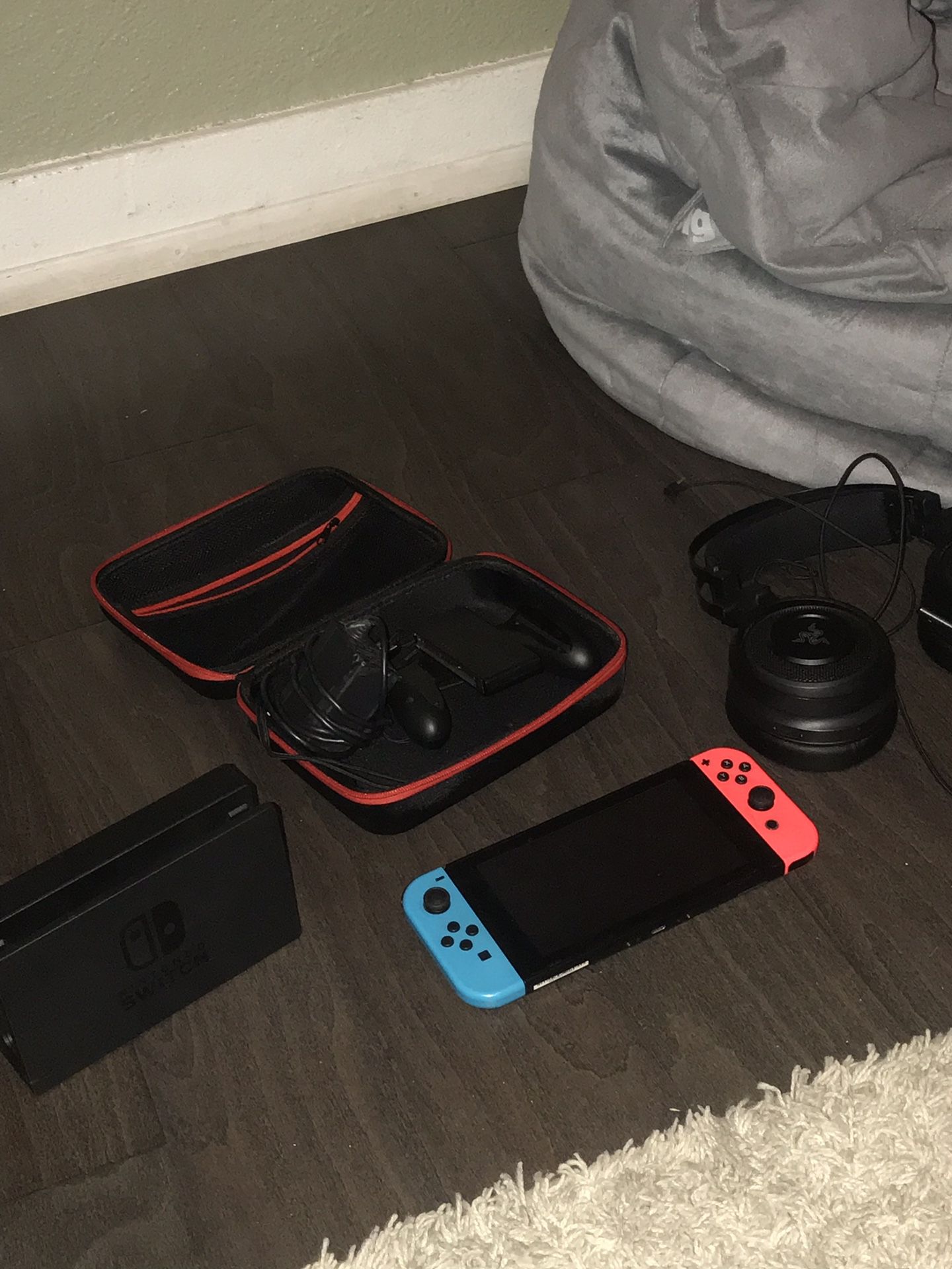 Nintendo switch with case