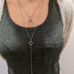 Layered Charm Necklace 