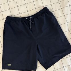 Lacoste Nylon Navy Shorts Sz Large Mens