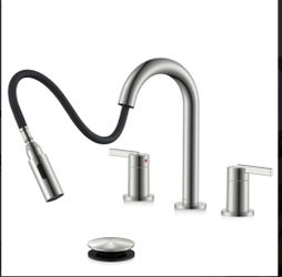 Bathroom faucet with sprayer