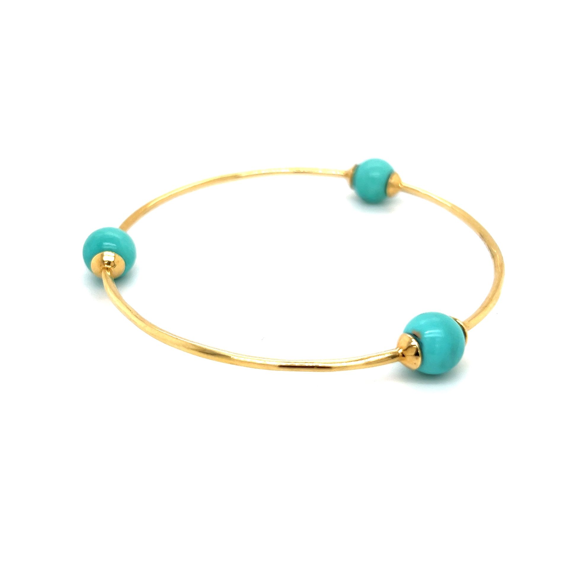 18k IPPOLITA 3-Station Turquoise bangle