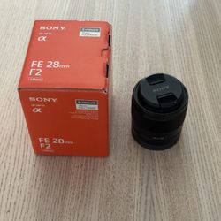 SONY Fe 28mm F2 Lens