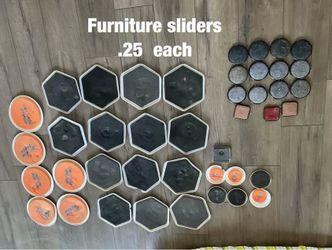 Furniture sliders - $.25 each