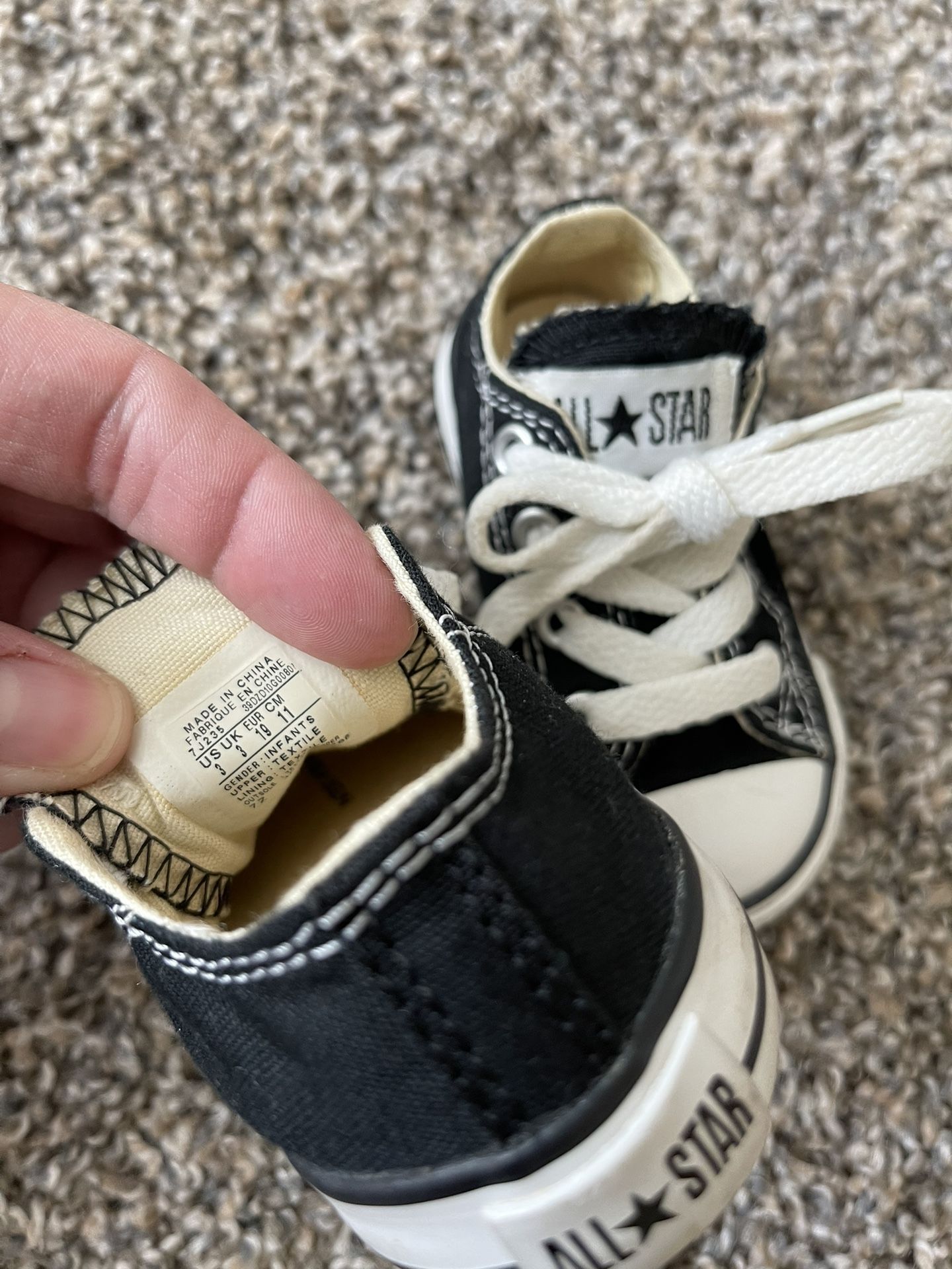 Converse Toddler Shoes, Size 3