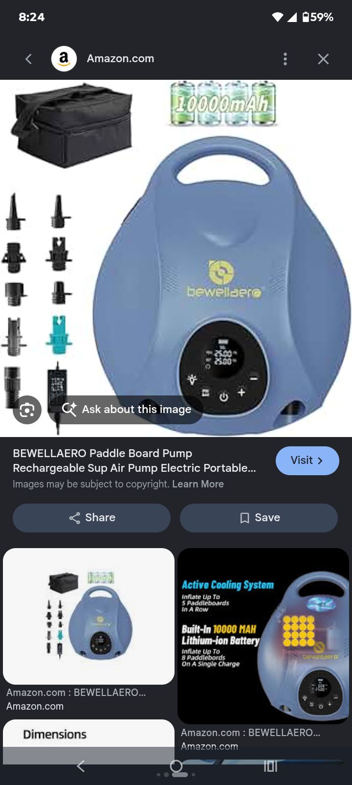 Paddle board pump 250 psi