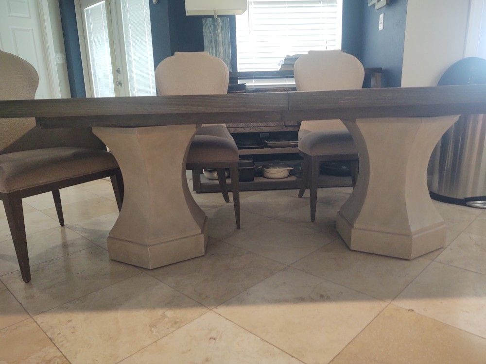 Havertys Westcliffe Dining or Conference Table & Leaf& Chairs or just
