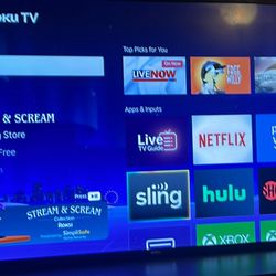 55” 4k Smart Tv Roku 