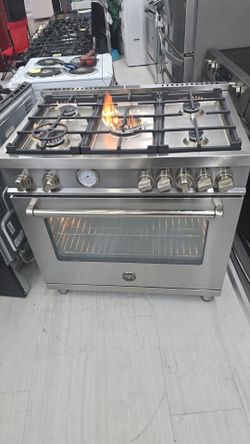 Bertazoni Gas Stove 5 Burner 36 Inches