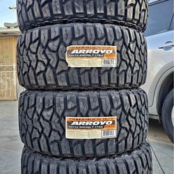 🚘🚨vendo set de llantas Lt 33x12.50 20 arroyo R/T tires