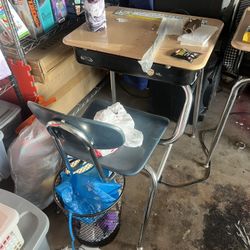 2 Elementary School Desks 