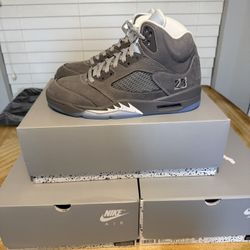Jordan 5 Wolf Grey Sizes 10.5 and 11