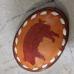 Vintage Pig Belt Buckle 