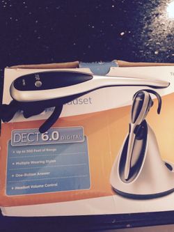 At and t cordless head set digital