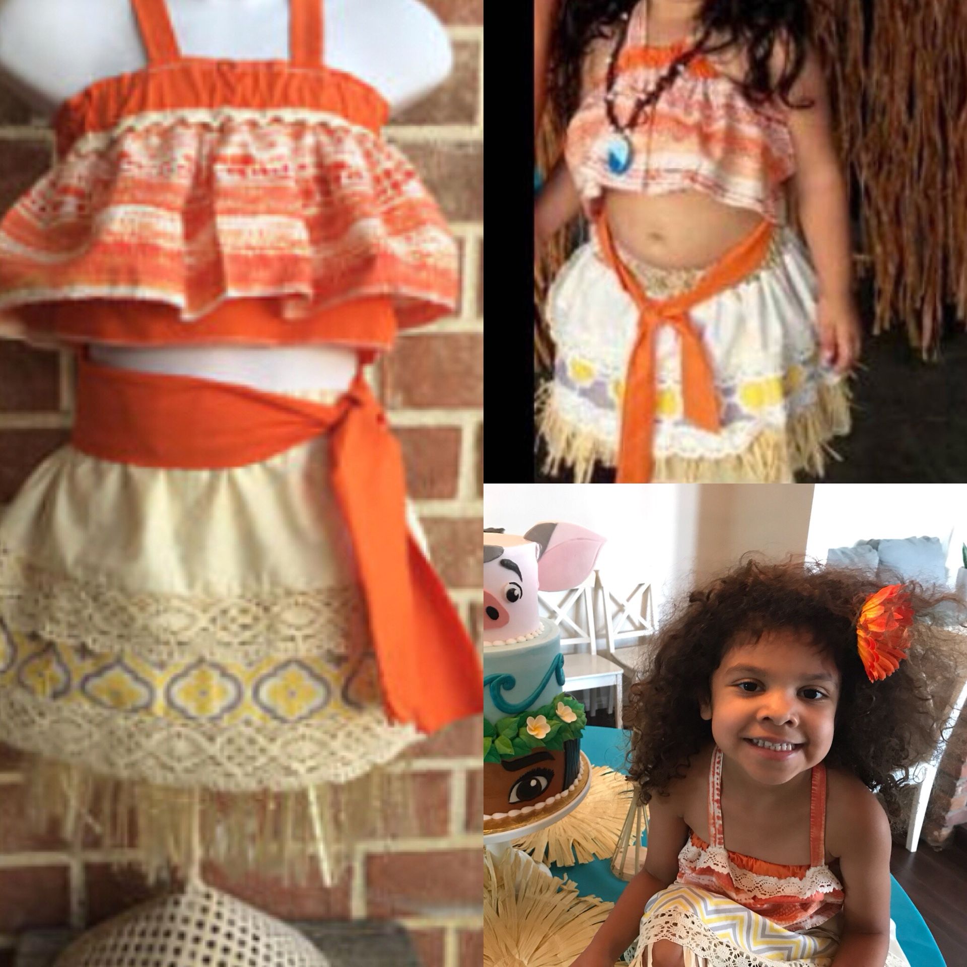Moana Costume Dress up 4-5-6
