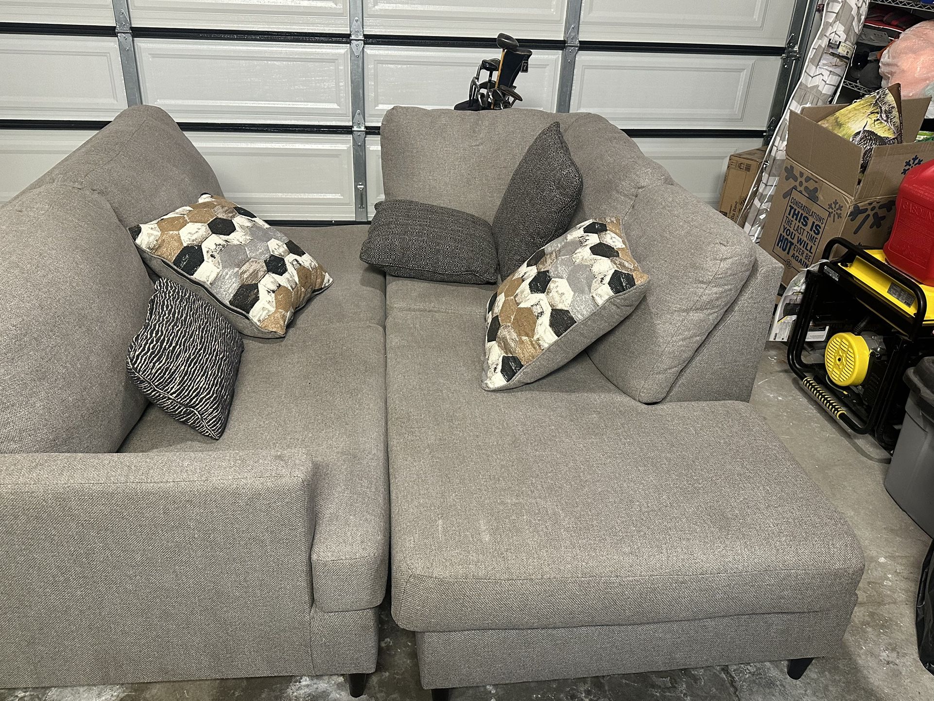 Free Grey sectional