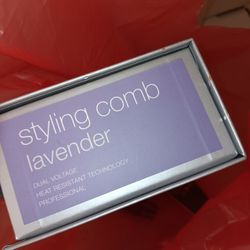 Soleil Styling Comb Lavender Brand New 