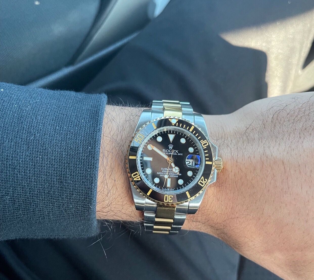2tone sub watch