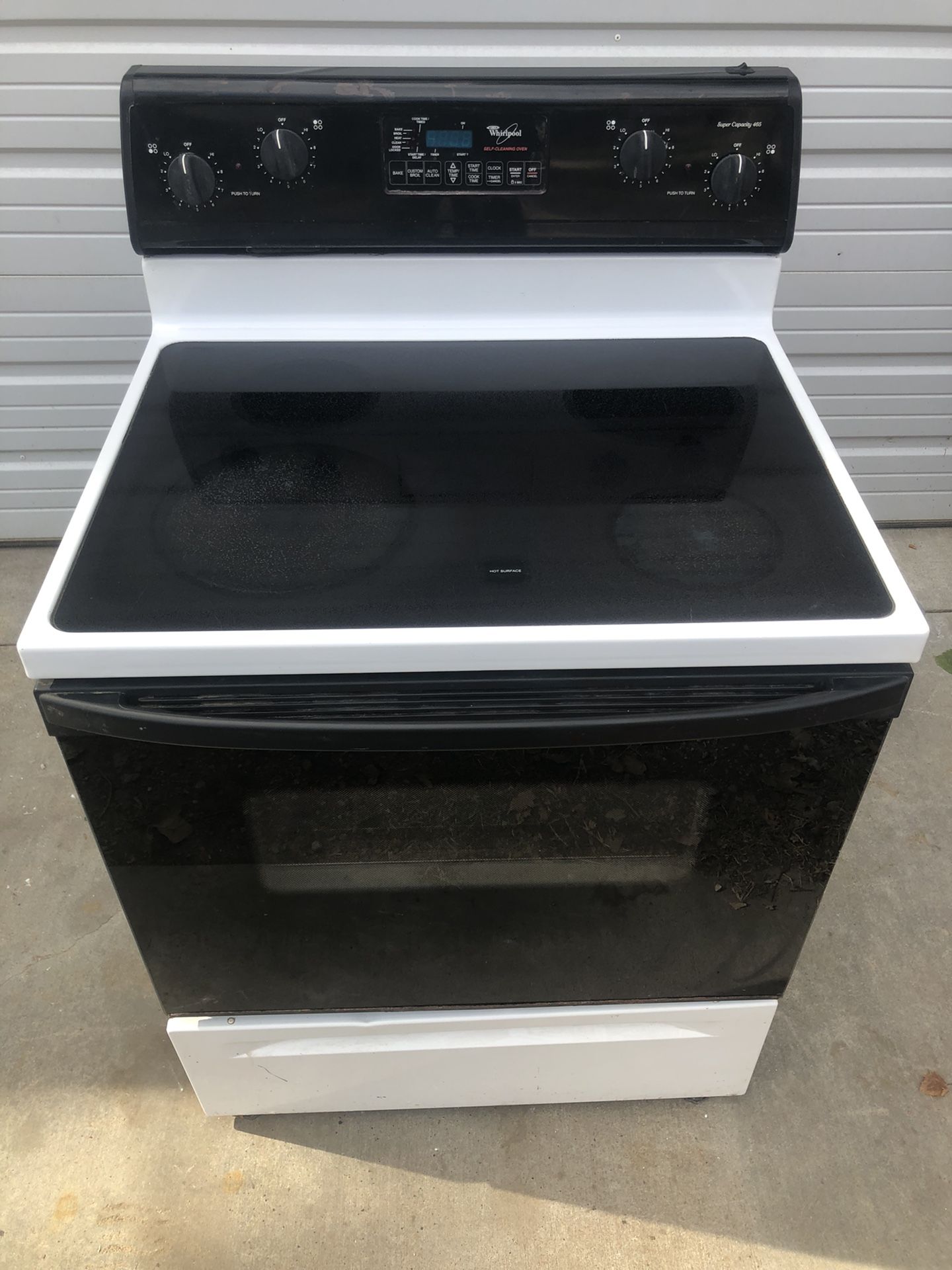 Excellent {{Whirlpool, Glass Top, Range/Stove/Oven, WSelf Clean
