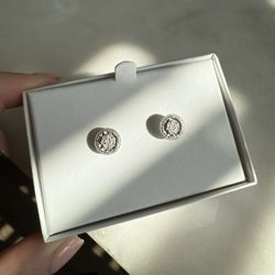 1/10 ct. t.w. Diamond Earrings in Sterling Silver