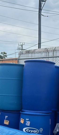 55 Gallon Plastic Drum - Shipping Barrels