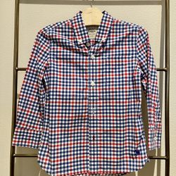 New Mini Boden Plaid Shirt Boy Size 4-5 