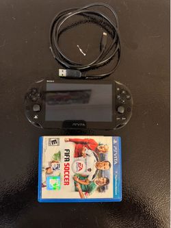 PS Vita PCH-2001 Black Game Console with 32gb memory card,2 Games + power cord.