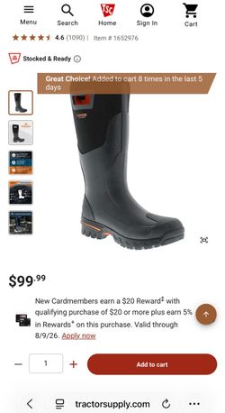 Men's Farmsteader Mid Waterproof Boots Size 10