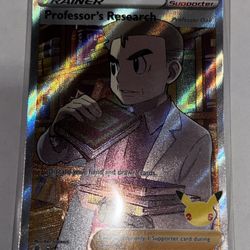 Pokémon Celebrations Professor's Research Full Art Holo Card 024/025 Ultra Rare