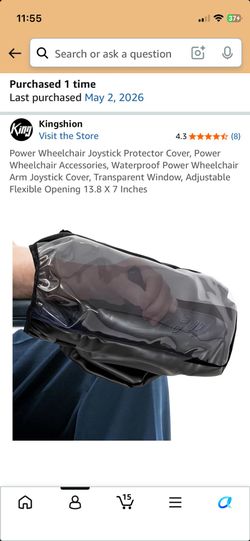 Wheelchair throttle cover