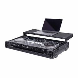 Headliner HL10021, Flight Case with Laptop Platform and Wheels for Pioneer DJ DDJ-REV7 - Pitch Black