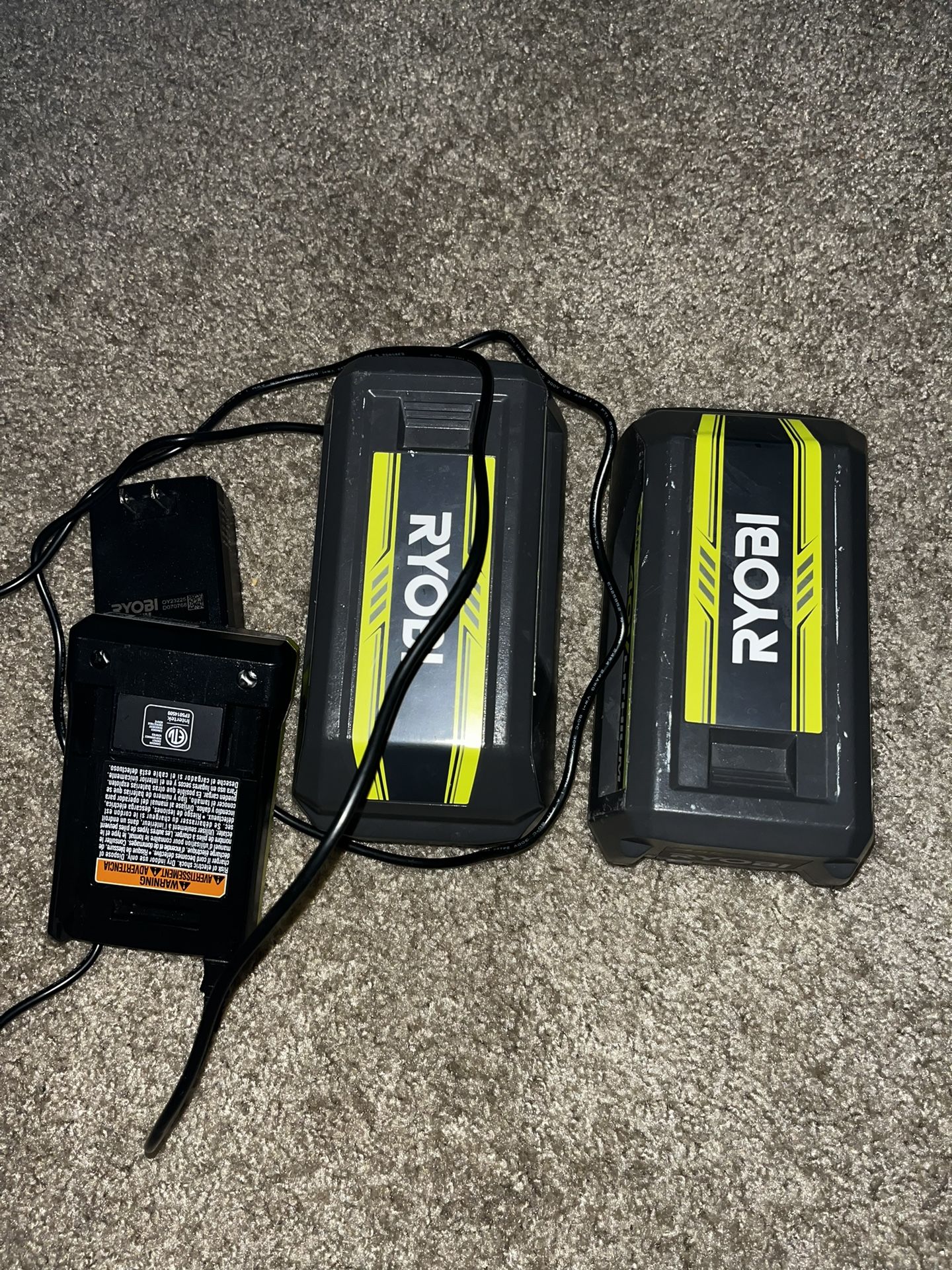 Ryobi Extra Batteries And Charger