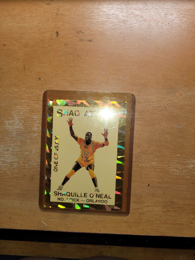 I have a basketball card of Shaquille.O'neill