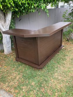 L shaped patio bar