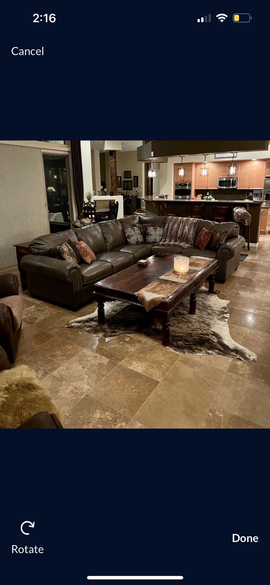 Real Leather Couch
