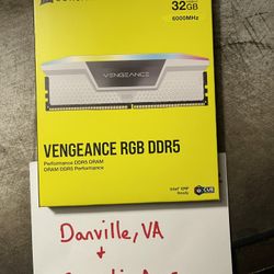 CORSAIR Vengeance RGB 32GB (2 x 16GB) 288-Pin PC RAM DDR5 6000 (PC5 48000) Desktop Memory 