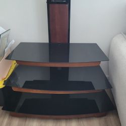 Wood And Glass TV Stand