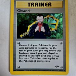 Pokémon Card TCG Giovanni Gym Challenge Leader 18/132 Holo Rare