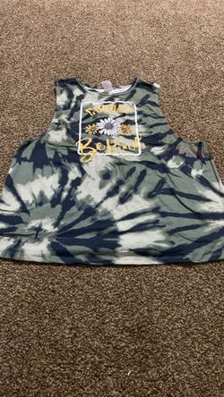 Tie-Dye Crop Tank Top Choose Be Kind